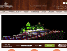 Tablet Screenshot of muprappallilhillpalace.com